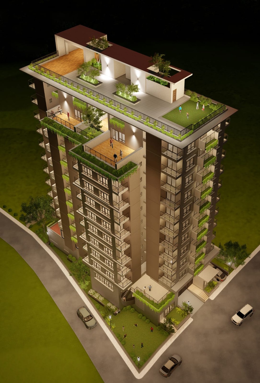 Aerial Kader Crown